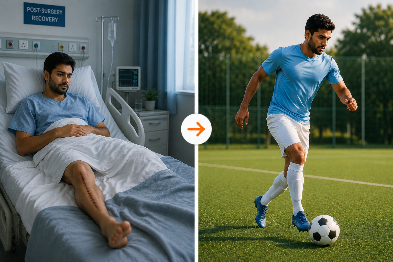 ICU Rehabilitation before and after
